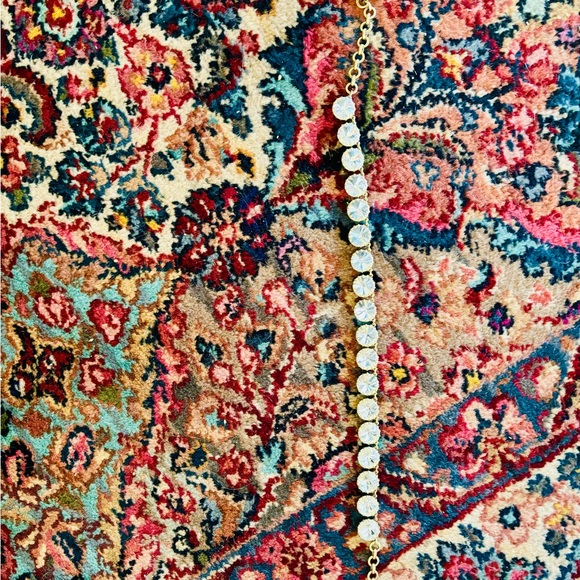 J Crew Statement Necklace Gold 21 inch GUC - Picture 3 of 4